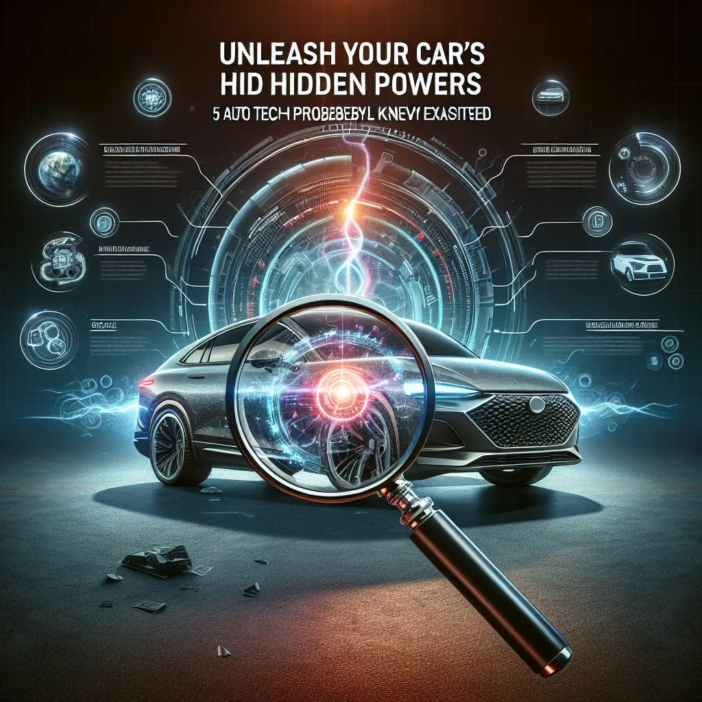 Unleash Your Car's Hidden Powers: 5 Auto Tech Features You Probably Never Knew Existed
