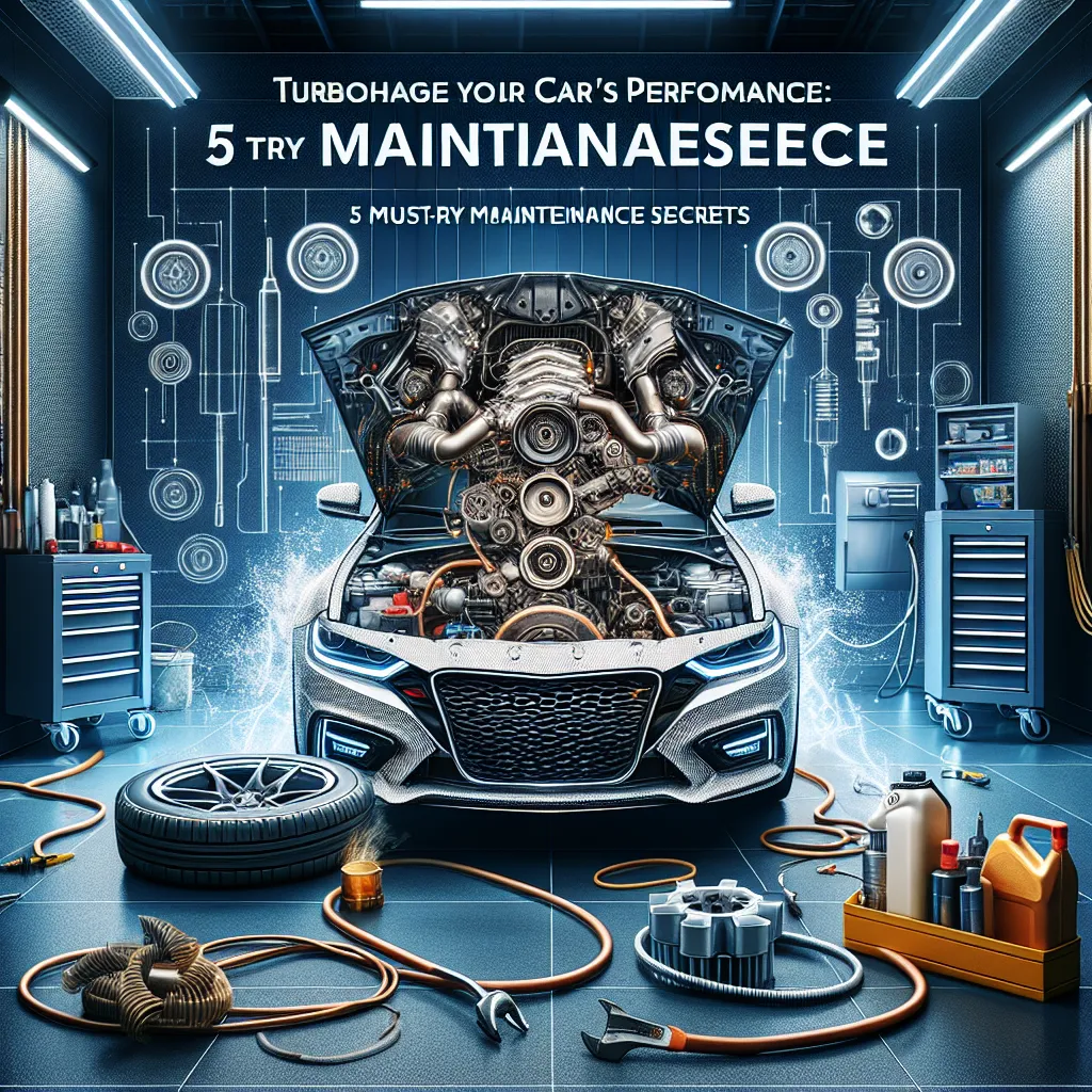 Turbocharge Your Car's Performance: 5 Must-Try Maintenance Secrets