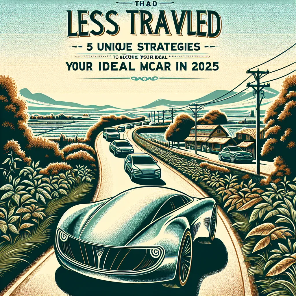 The Road Less Traveled: 5 Unique Strategies to Secure Your Ideal Car in 2025