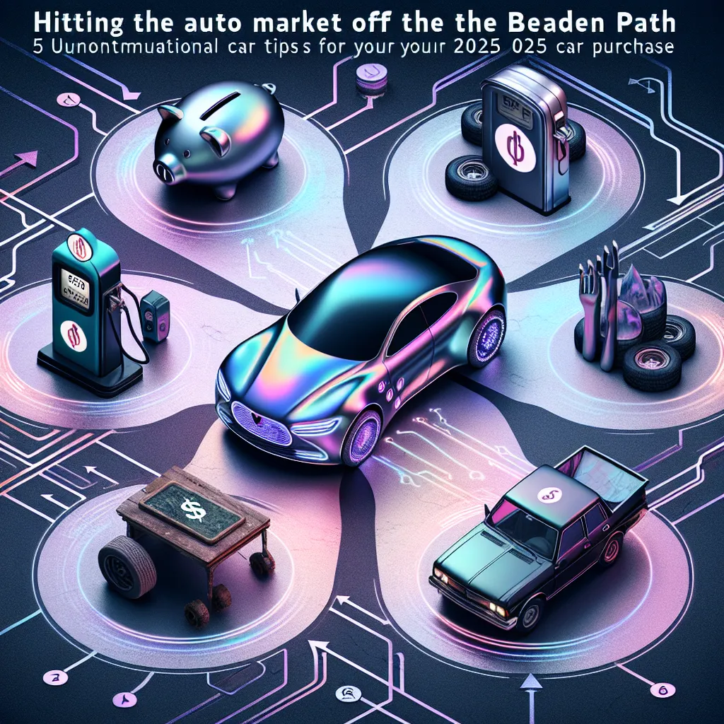 Hitting the Auto Market Off the Beaten Path: 5 Unconventional Tips for Your 2025 Car Purchase