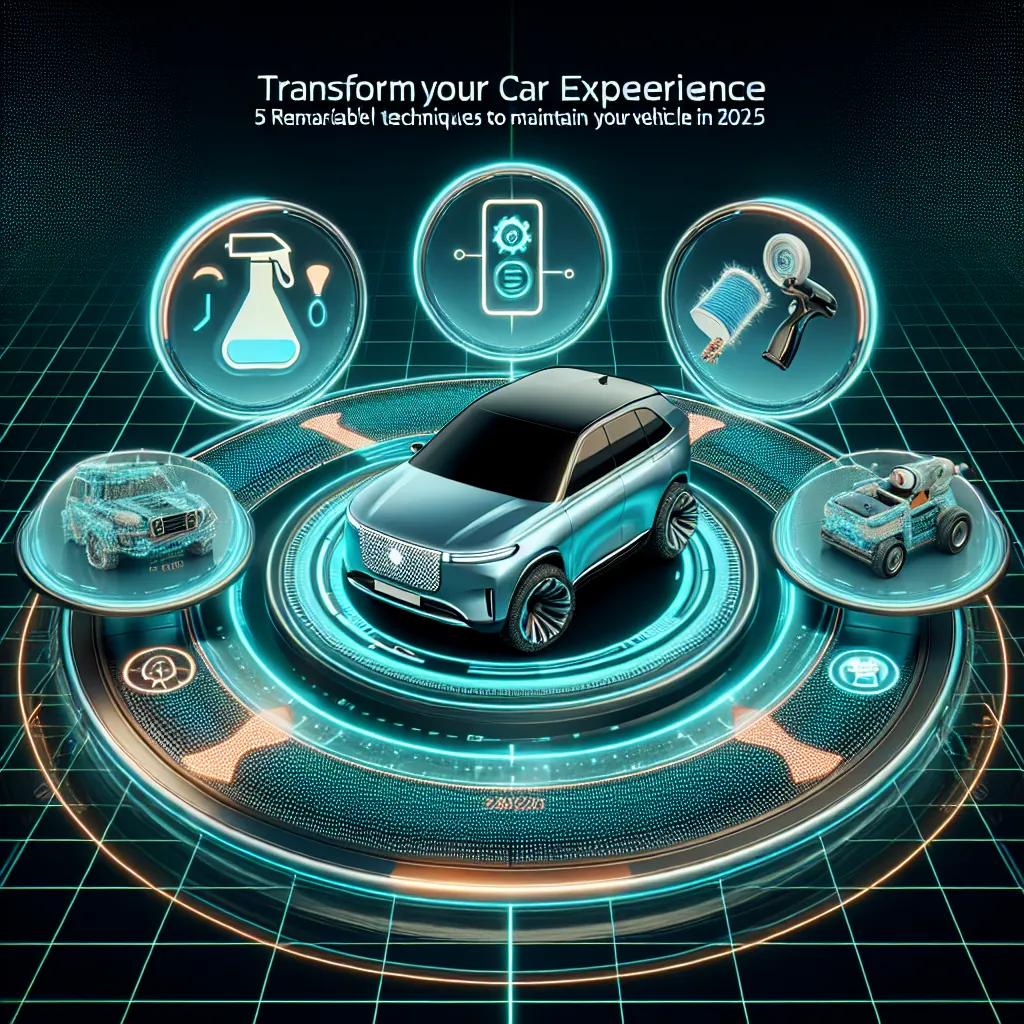 Transform Your Car Experience: 5 Remarkable Techniques to Maintain Your Vehicle in 2025