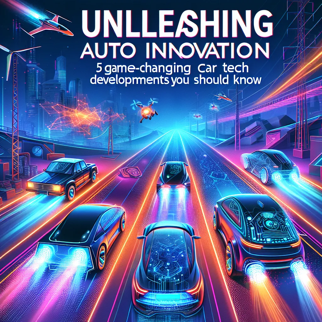 Unleashing Auto Innovation: 5 Game-Changing Car Tech Developments You Should Know