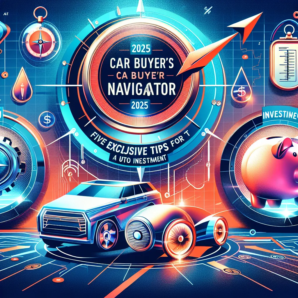 The 2025 Car Buyer's Navigator: Five Exclusive Tips for a Prudent Auto Investment