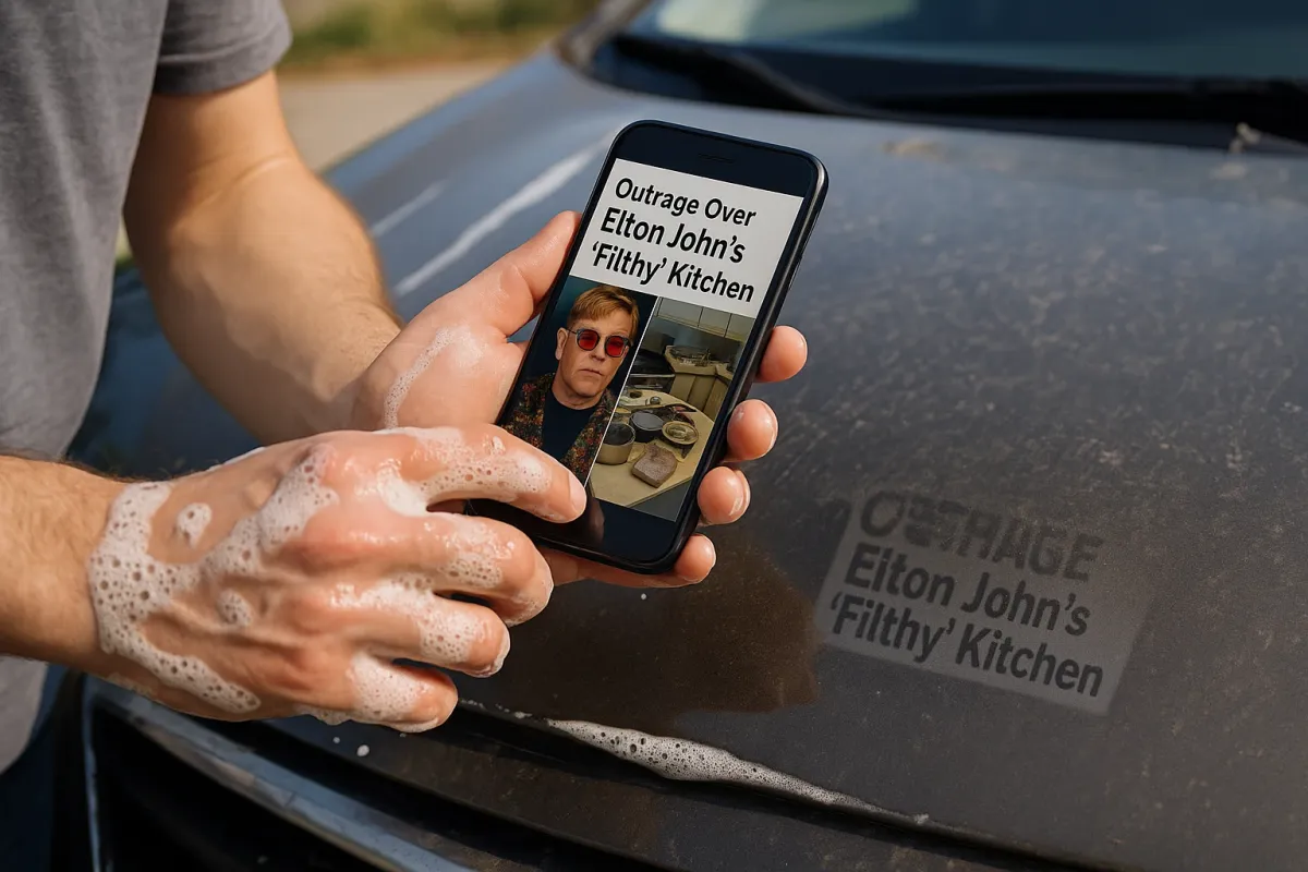 When “Filthy” Goes Viral: What Elton John’s Kitchen Backlash Can Teach You About Car Care