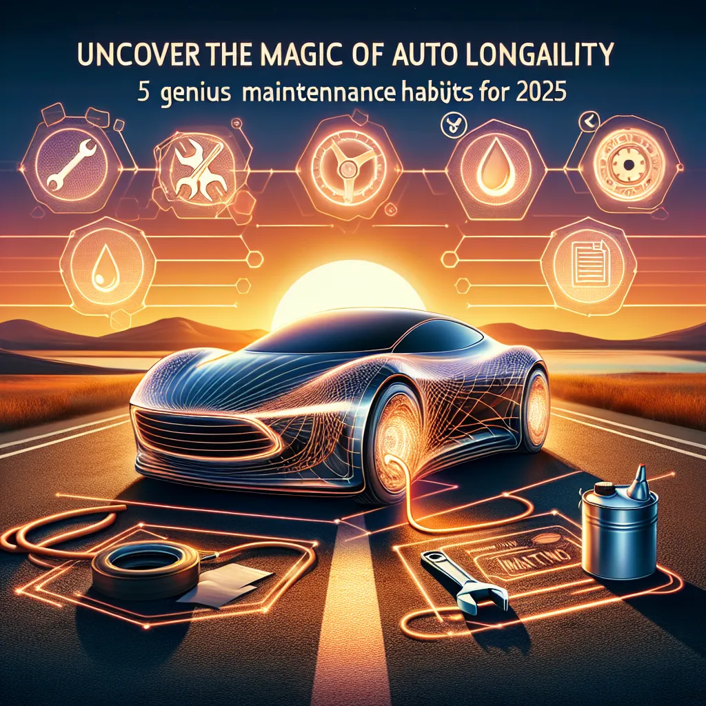 Uncover the Magic of Auto Longevity: 5 Genius Maintenance Habits for 2025