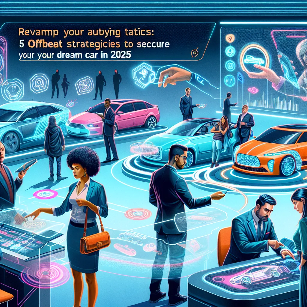 Revamp Your Auto-Buying Tactics: 5 Offbeat Strategies to Secure Your Dream Car in 2025