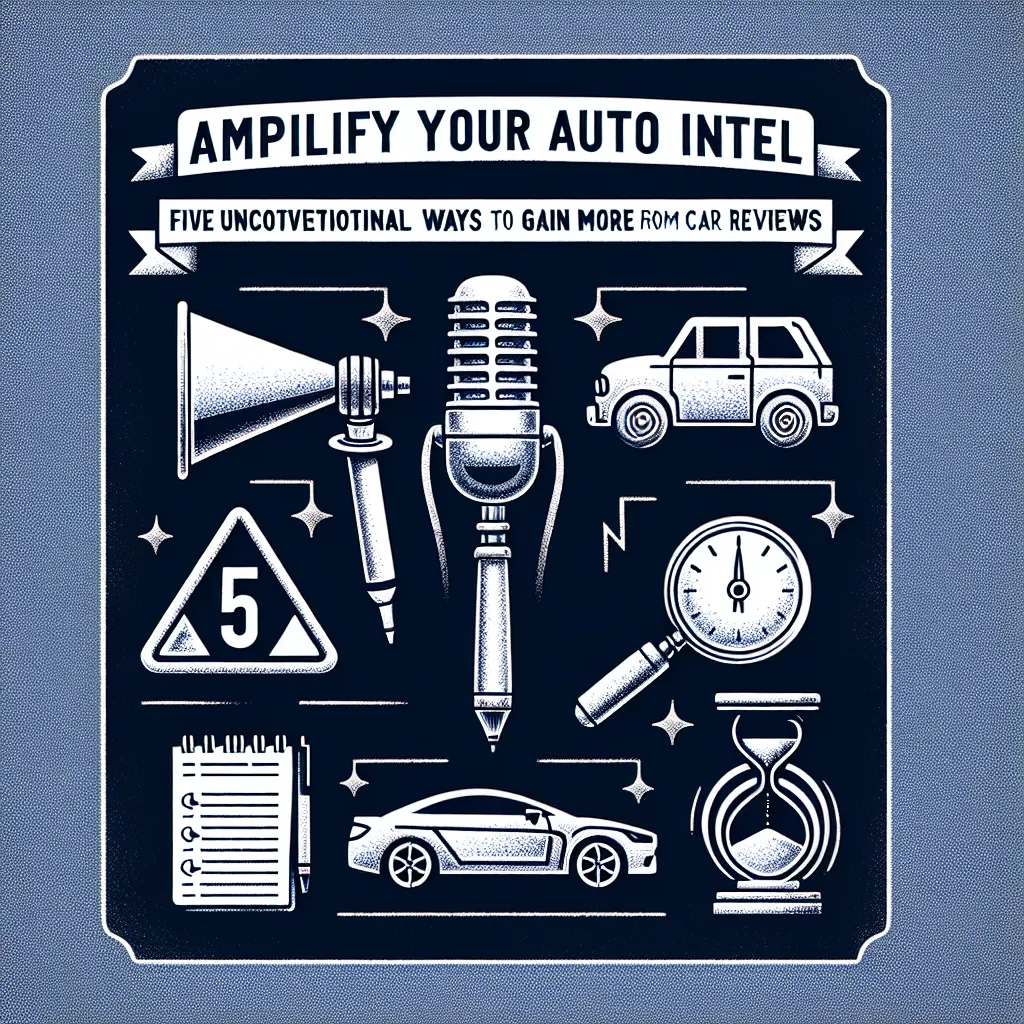 Amplify Your Auto Intel: Five Unconventional Ways to Gain More from Car Reviews