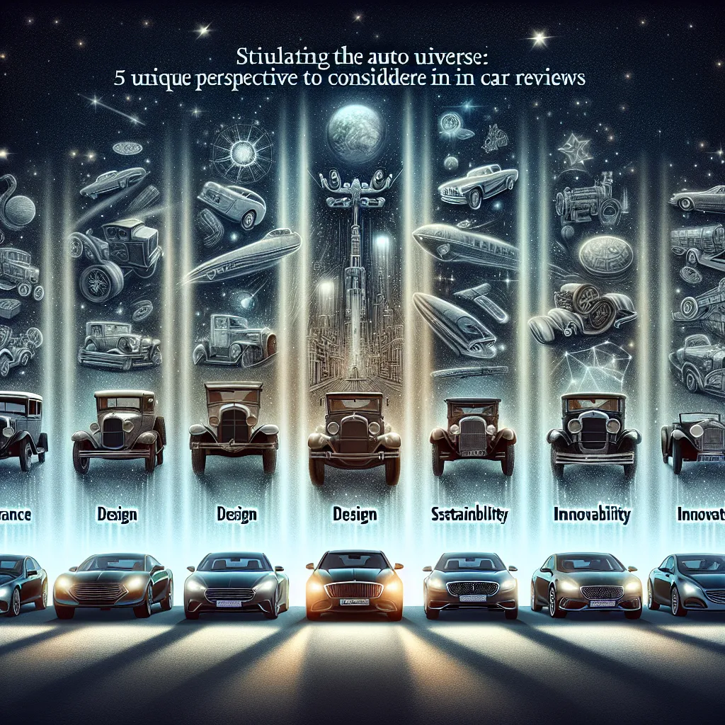 Decoding The Auto Universe: 5 Unique Perspectives to Consider in Car Reviews