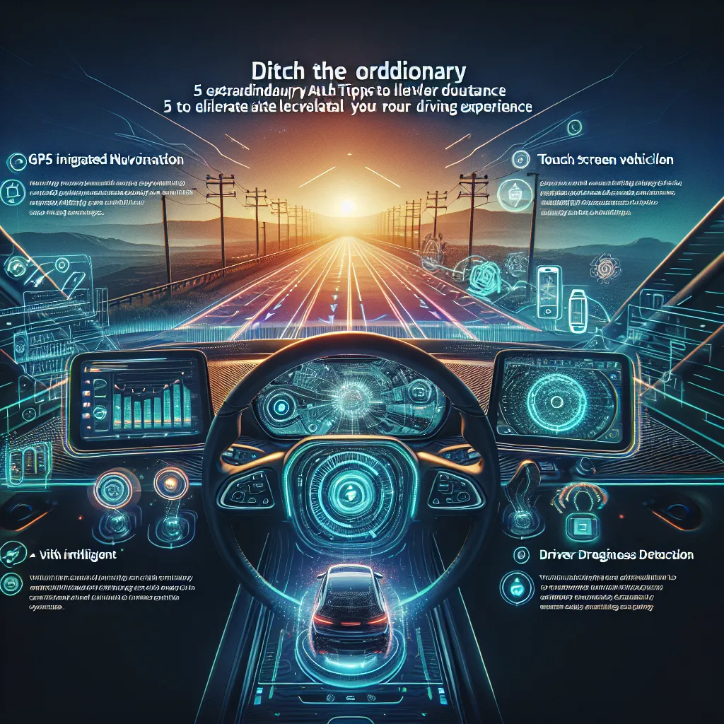 Ditch the Ordinary: 5 Extraordinary Auto Tech Tips to Elevate Your Driving Experience