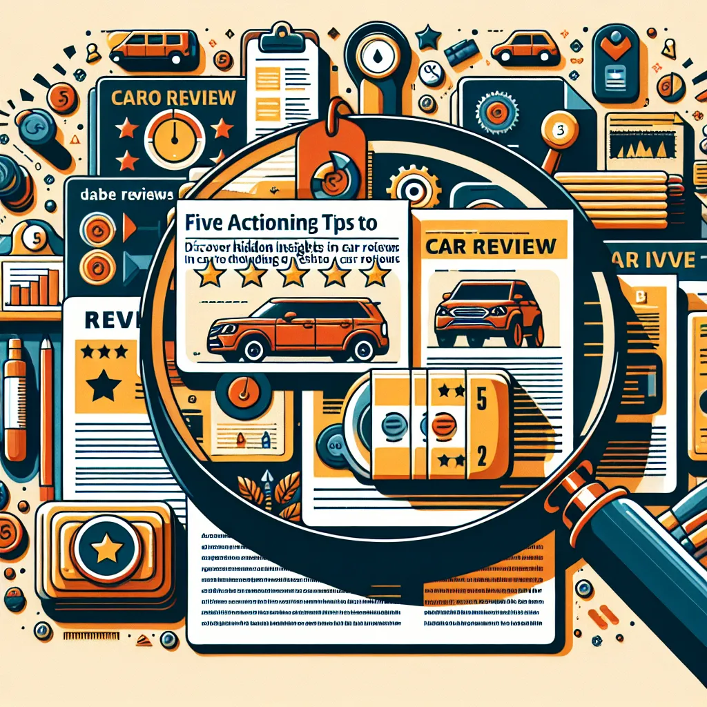 Five Actionable Tips to Discover Hidden Insights in Car Reviews